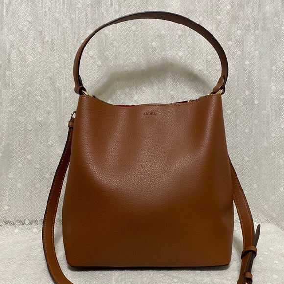 *SOLD*Coach Large Leather Town Bucket Bag In Redwood 1941 Red - Picture 5 of 15